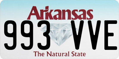 AR license plate 993VVE