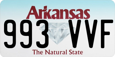 AR license plate 993VVF