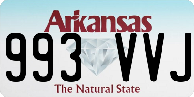 AR license plate 993VVJ