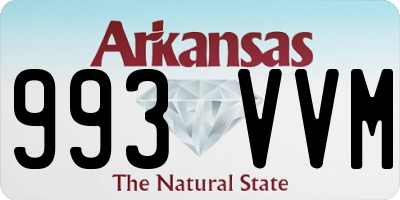 AR license plate 993VVM