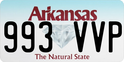 AR license plate 993VVP