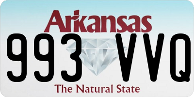 AR license plate 993VVQ