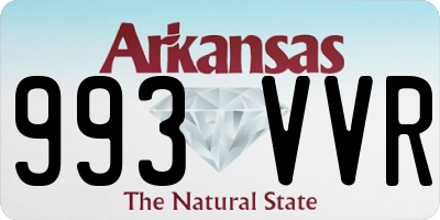 AR license plate 993VVR