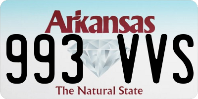 AR license plate 993VVS