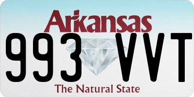 AR license plate 993VVT