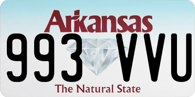 AR license plate 993VVU