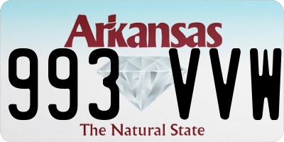 AR license plate 993VVW