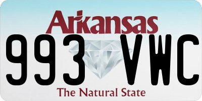 AR license plate 993VWC