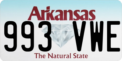 AR license plate 993VWE