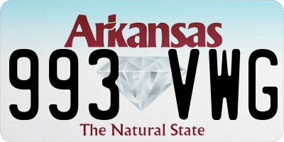 AR license plate 993VWG