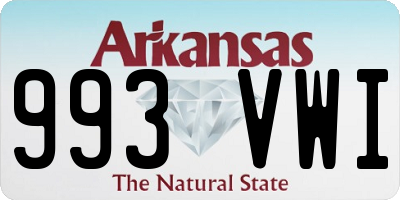AR license plate 993VWI
