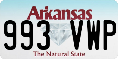 AR license plate 993VWP