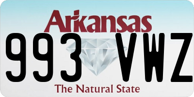 AR license plate 993VWZ