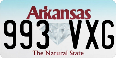 AR license plate 993VXG