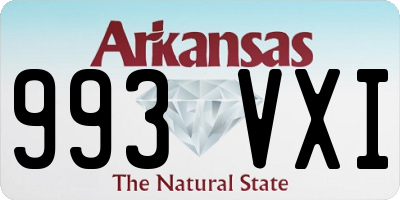 AR license plate 993VXI