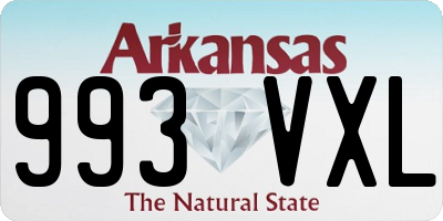 AR license plate 993VXL