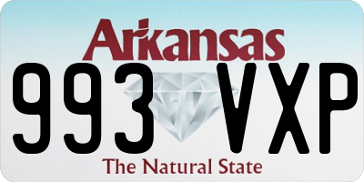 AR license plate 993VXP