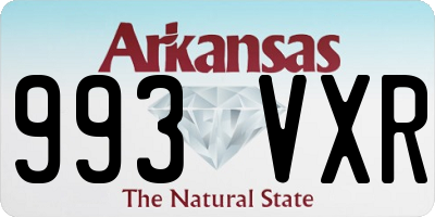 AR license plate 993VXR