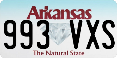 AR license plate 993VXS