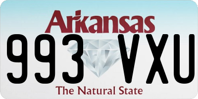 AR license plate 993VXU