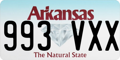 AR license plate 993VXX