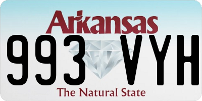AR license plate 993VYH