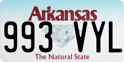 AR license plate 993VYL