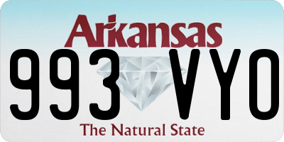 AR license plate 993VYO