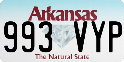 AR license plate 993VYP
