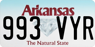 AR license plate 993VYR