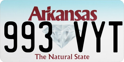 AR license plate 993VYT