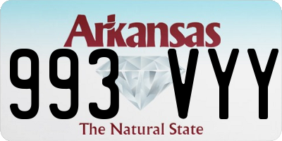 AR license plate 993VYY