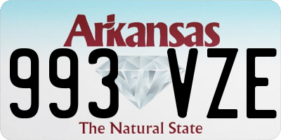 AR license plate 993VZE