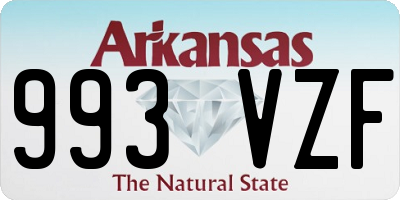 AR license plate 993VZF