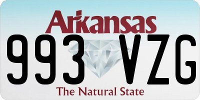 AR license plate 993VZG