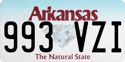 AR license plate 993VZI