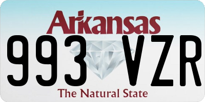 AR license plate 993VZR