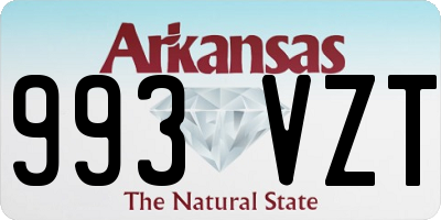 AR license plate 993VZT
