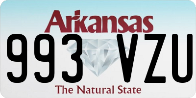 AR license plate 993VZU