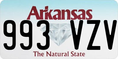 AR license plate 993VZV