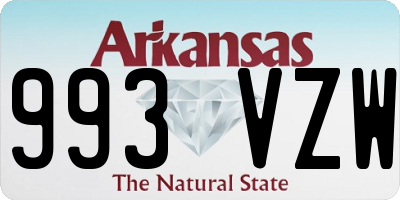 AR license plate 993VZW