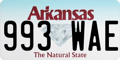 AR license plate 993WAE