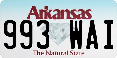 AR license plate 993WAI