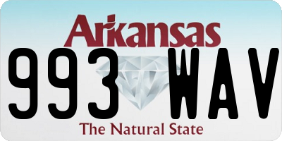 AR license plate 993WAV