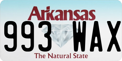AR license plate 993WAX