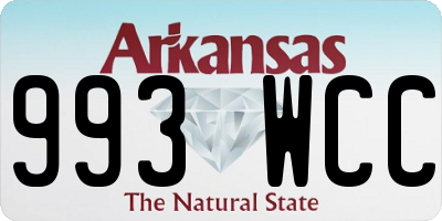 AR license plate 993WCC