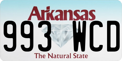 AR license plate 993WCD
