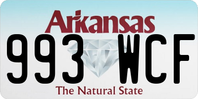 AR license plate 993WCF