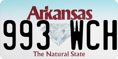 AR license plate 993WCH