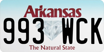 AR license plate 993WCK